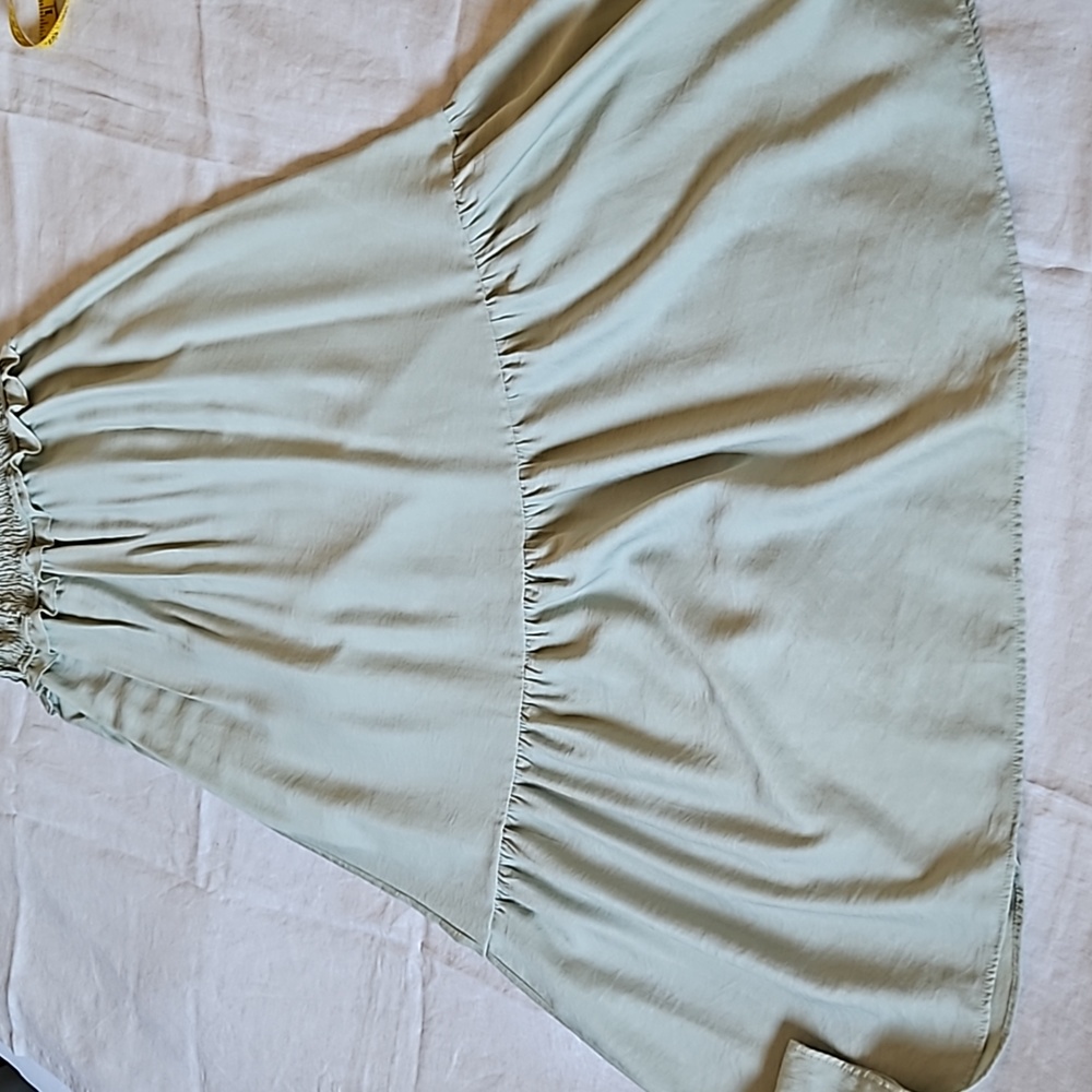 Anthropologie Moon River Layered Midi Sundress Smocked Short Sleeves Size Small - Picture 12 of 17